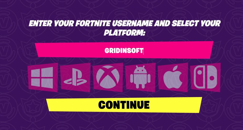 Collect Username and Platform