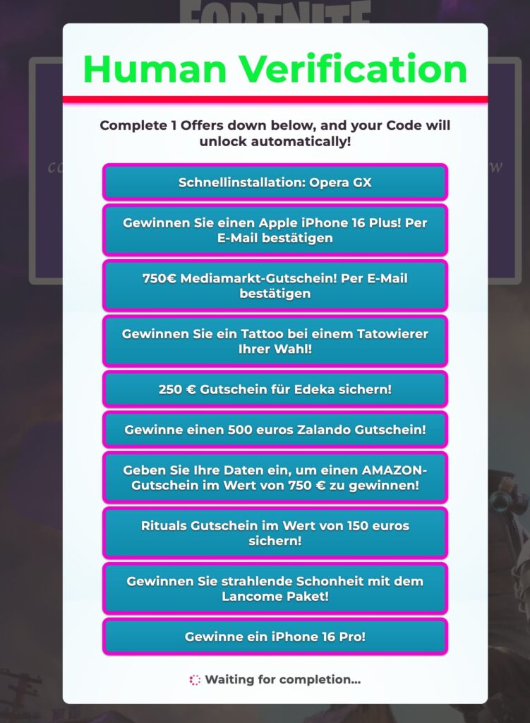 Fake Human Verification