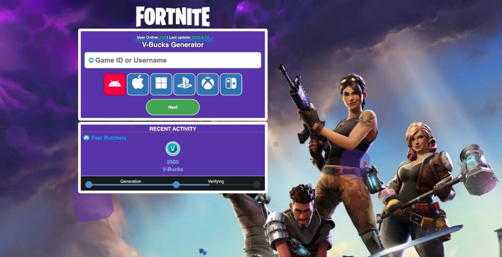 Free Fortnite V-Bucks