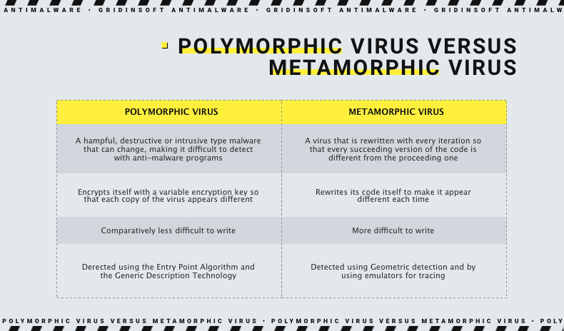 Polymorphic vs Metamorphic Virus 2 Difference Between Polymorphic and Metamorphic Viruses