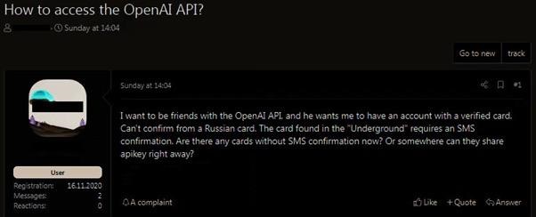 Russian Cybercriminals Seek Access to OpenAI ChatGPT 7 access to OpenAI ChatGPT