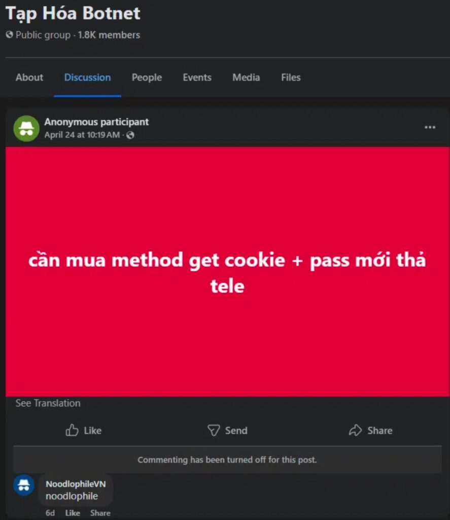 Noodlophile, likely of Vietnamese origin