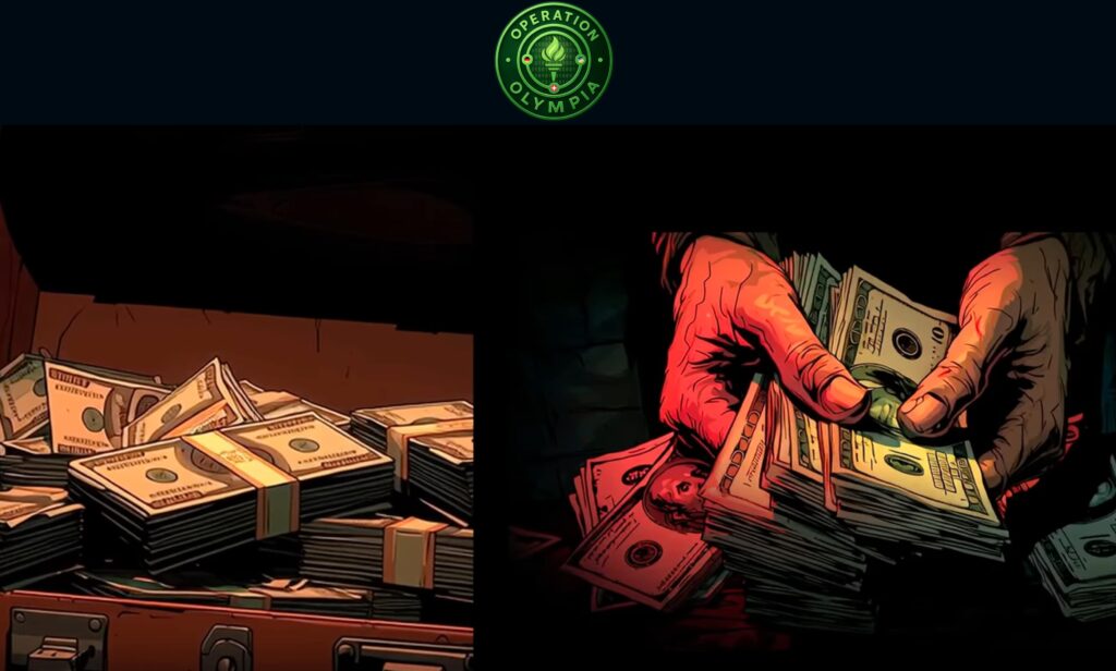 Operation Olympia received a stylish technoir-style video accompaniment.