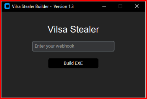 Vilsa Trojan Stealer - What It Is 2 Vilsa Stealer builder screenshot