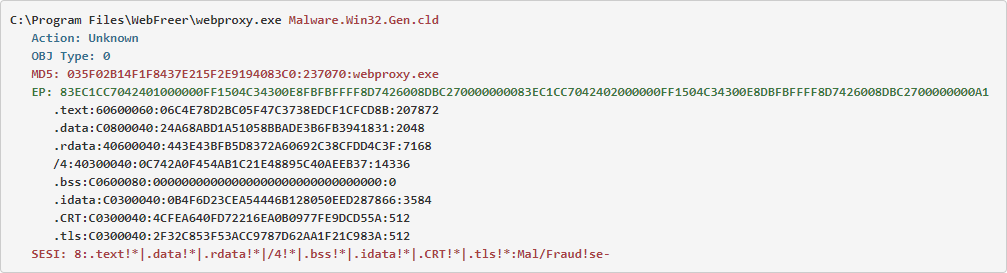 Coin Miner Investigation: When, Why, For What 8 Suspicious file found along with WebFreer browser