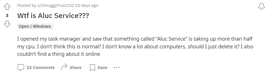 Aluc Service Reddit