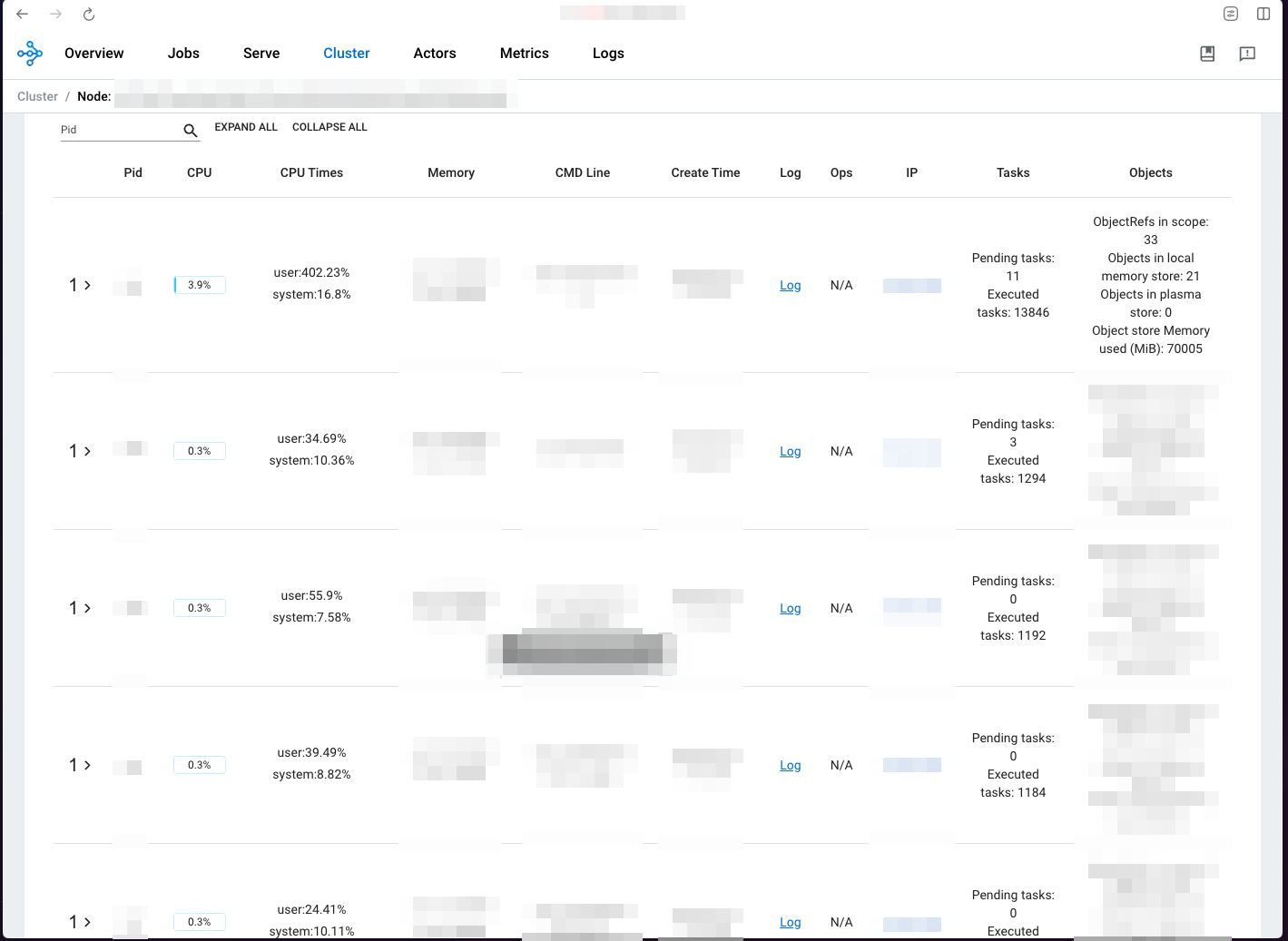 Ray dashboard compromised
