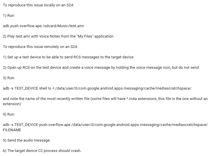 Samsung Zero-Click Vulnerability Discovered, Update Now 2 Samsung zero-click exploitation steps
