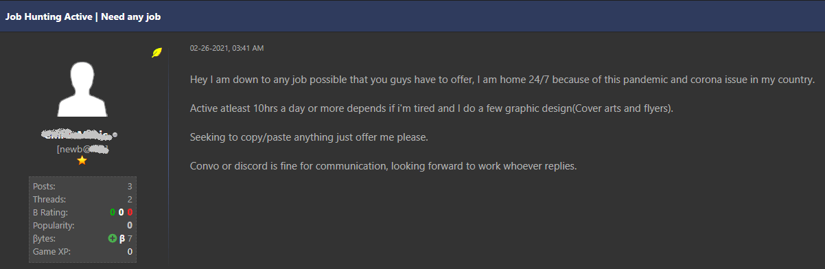 Check Point: Desperate Job Seekers Are Ready To Work For Cybercriminals 2 job seekers work for cybercriminals