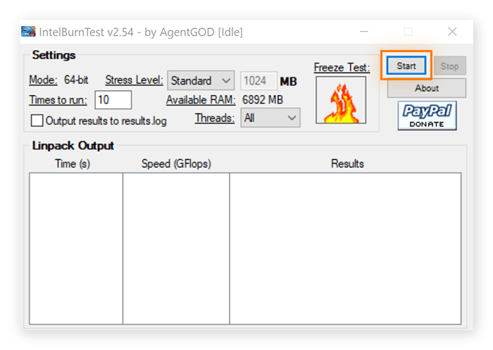 How to Stress Test Your PC’s CPU 9 Intel BurnTest app window