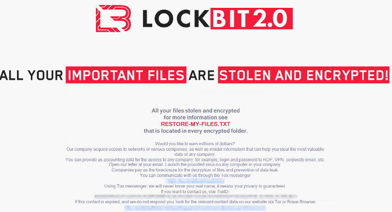 LockBit Ransomware Taken Down by NCA 7 LockBit ransom note