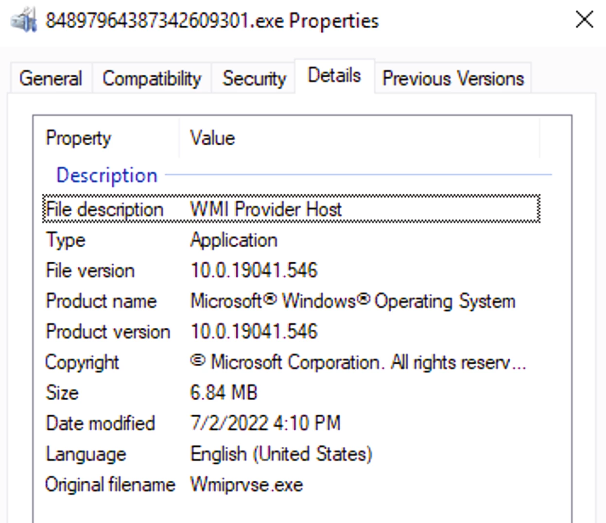 Description of an additional payload file delivered by Raccoon