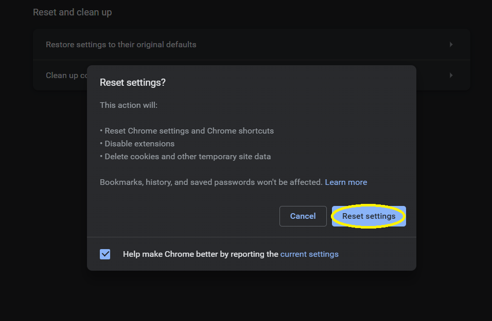 Yahoo Search: How to Remove Yahoo from Chrome? 6 Reset Chrome