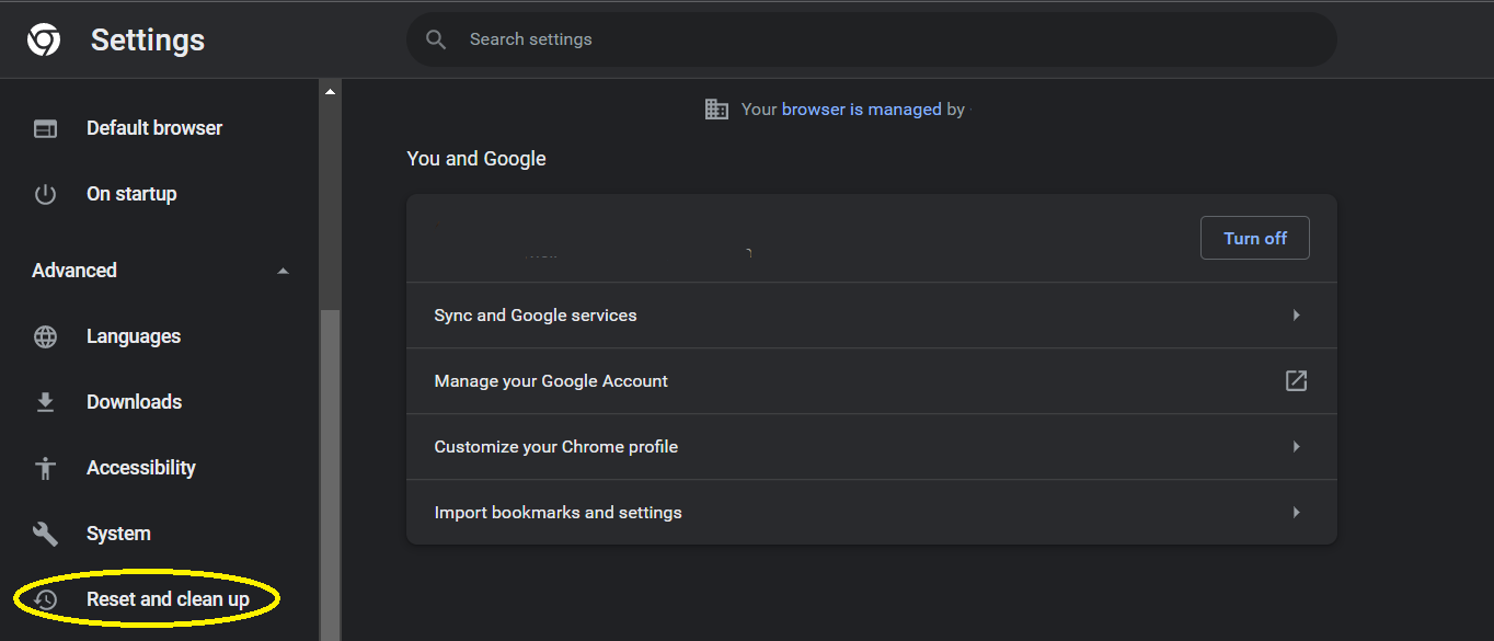 Yahoo Search: How to Remove Yahoo from Chrome? 4 Reset Chrome settings