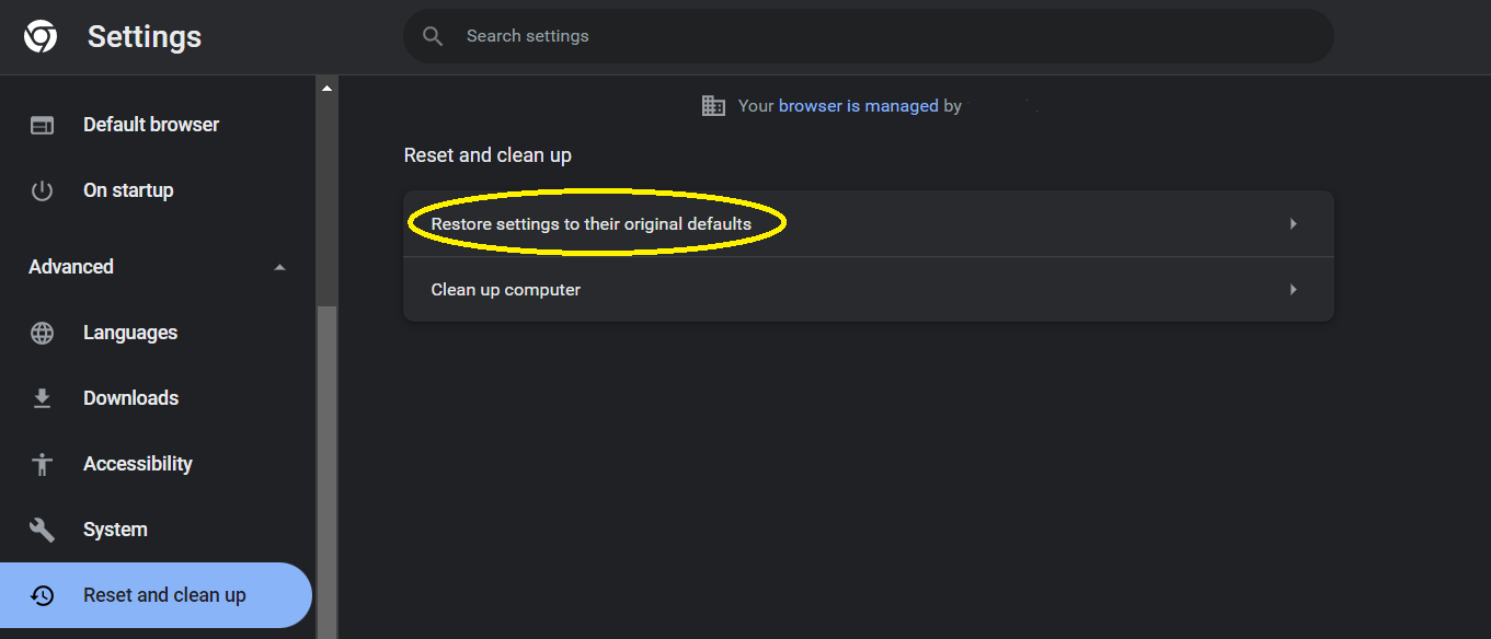 Yahoo Search: How to Remove Yahoo from Chrome? 5 Reset Chrome settings
