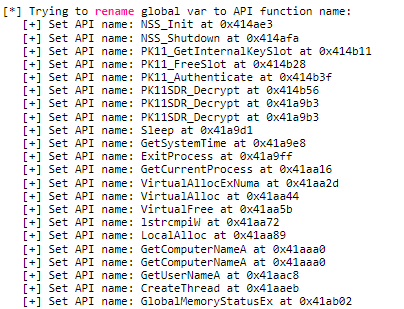 Decrypted Vidar strings