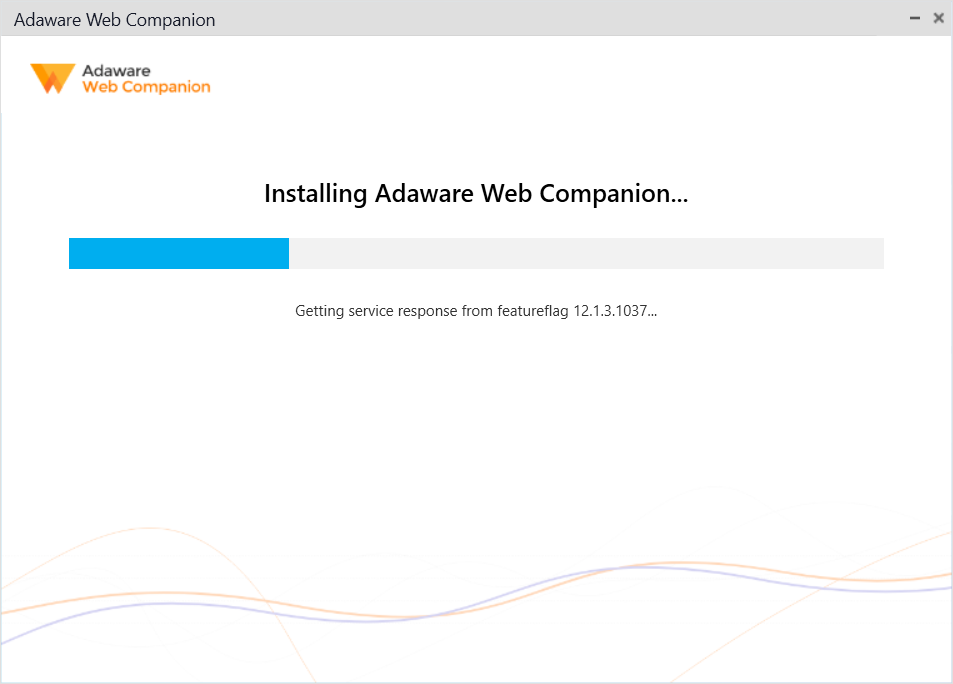 Adaware Web Companion 4 Installer window