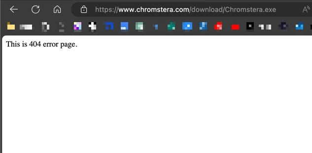 Chromstera Browser 3 404 error 1 Chromstera Browser