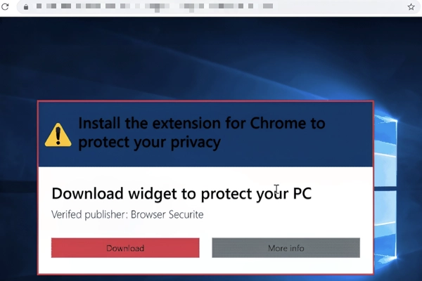 Chromstera Browser 6 Malicious advertising screenshot