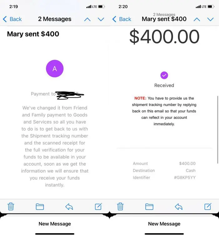 Top 10 Cash App Scams 4 Cash App Scam Example