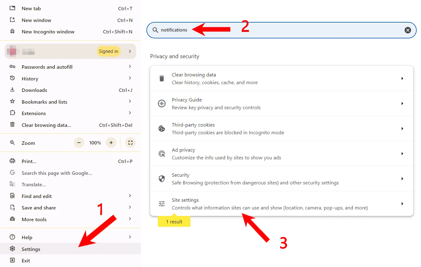 Fake Virus Alert – How to Spot and Remove Scareware Pop-ups 6 Disable pop-ups in browser st1