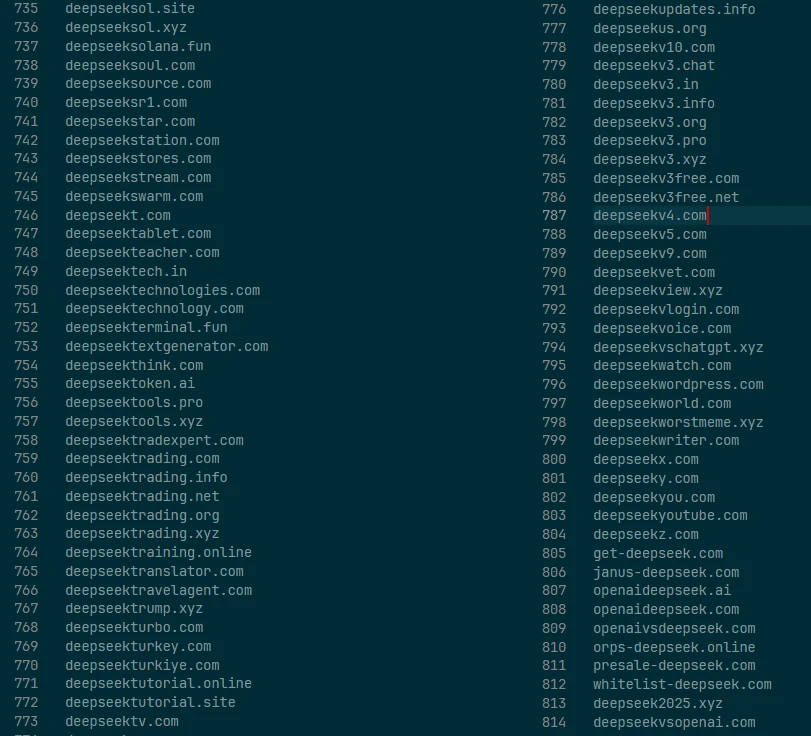 The Alarming Rise of DeepSeek Scams 2 DeepSeek scams domains