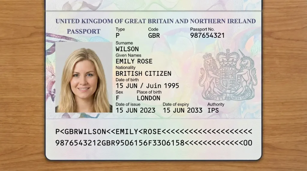 AI-generated portrait used in document fraud demonstration