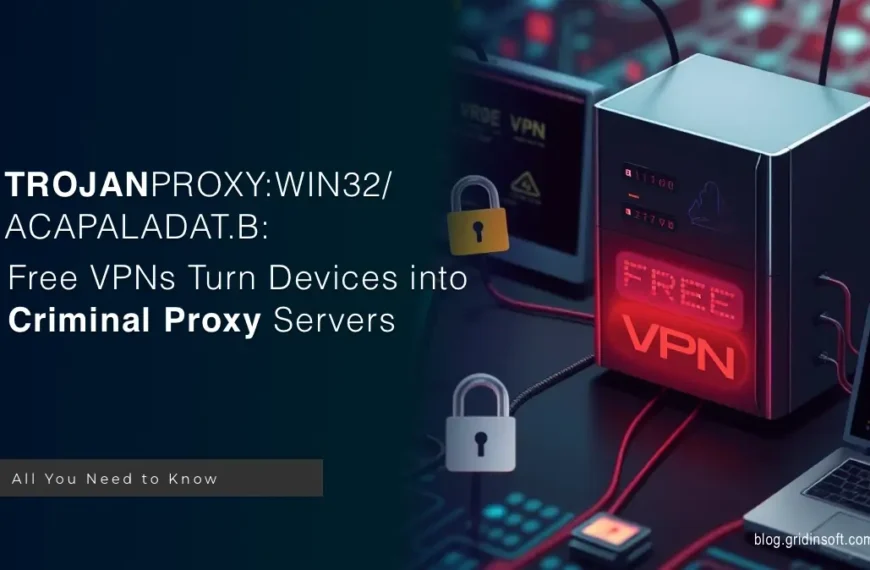 What is TrojanProxy:Win32/Acapaladat.B?
