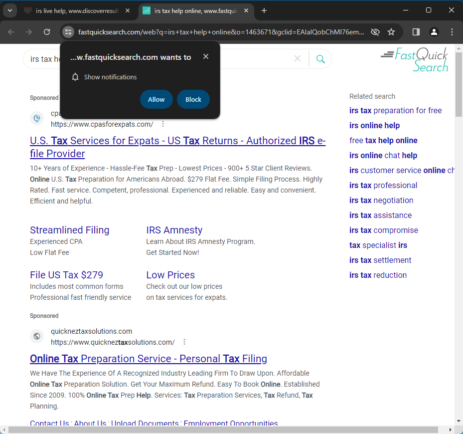 Tax Season Scams On The Rise, Beware! 5 Scam page screenshot