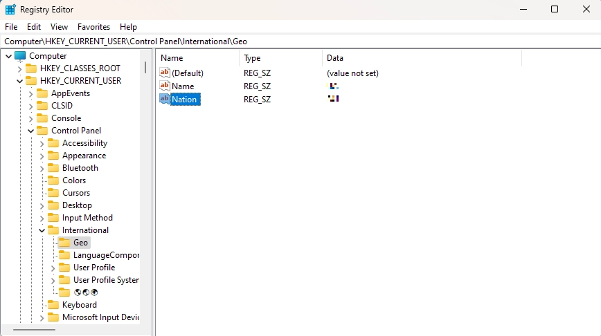 Run Location in the Regedit