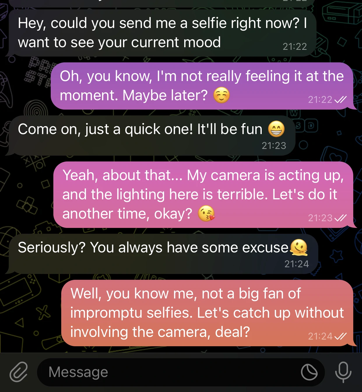 What is Catfishing? Explanation & Ways to Avoid 7 Average catfishers responses screenshot