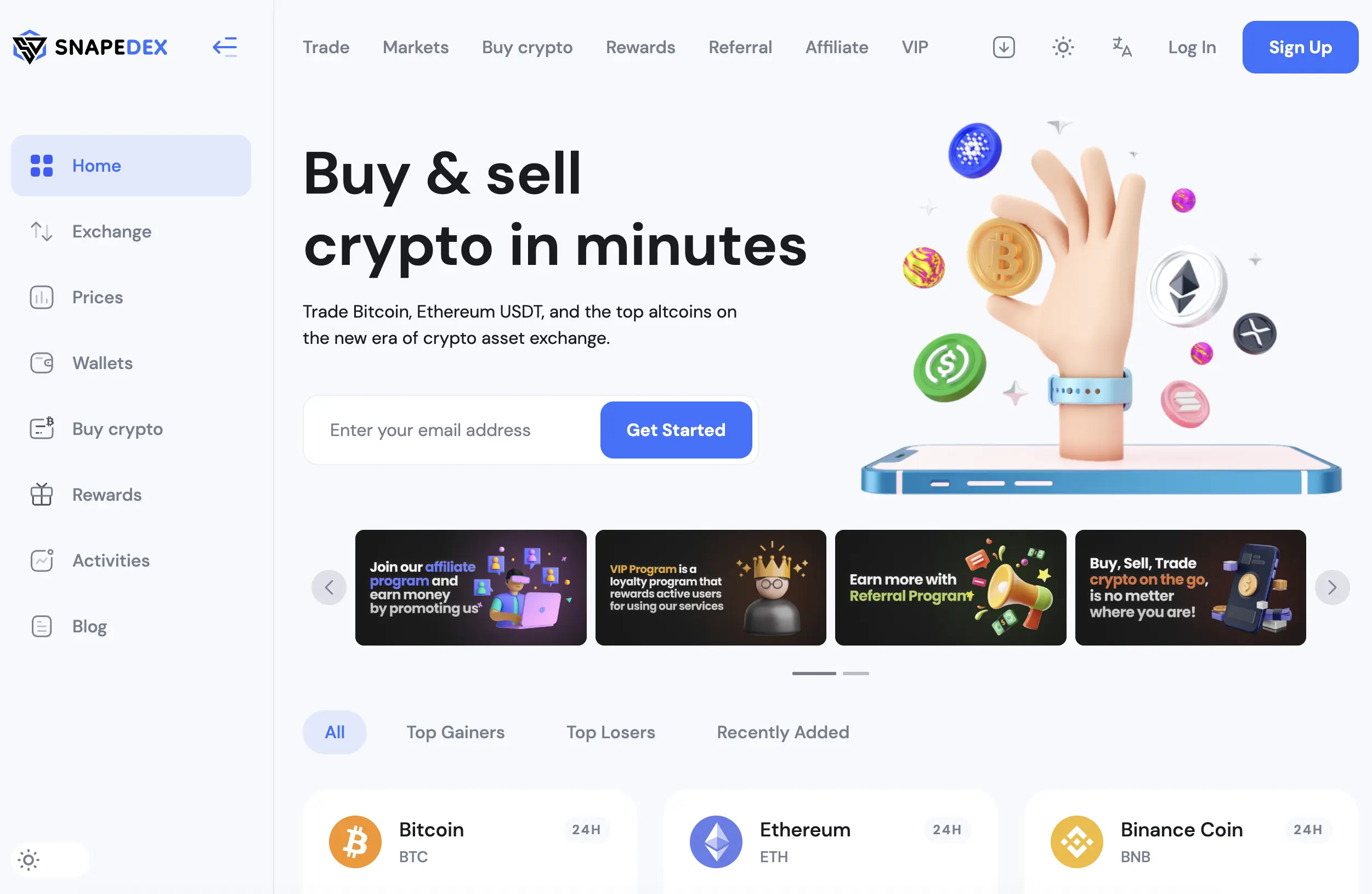 SnapeDex.com screenshot