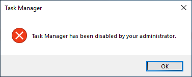 Spyware Attack: Red Flags You're Dealing With Spyware 2 Task Manager has been disabled by your administrator.