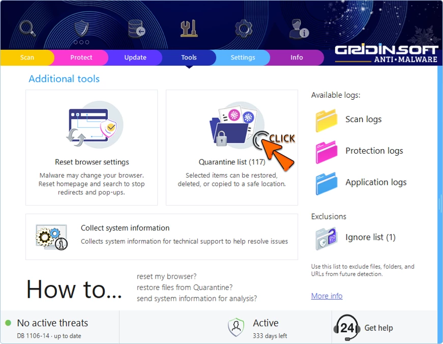 How To Restore Quarantined Files? 2 Quarantine Access from Tools