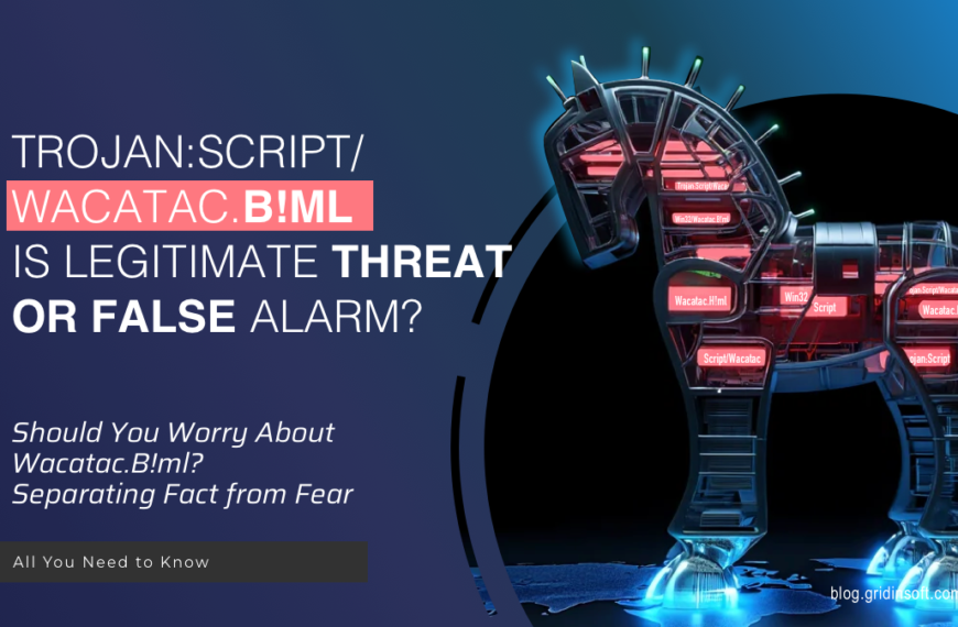 Trojan:Script/Wacatac.B!ml is Legitimate Threat or False Alarm?