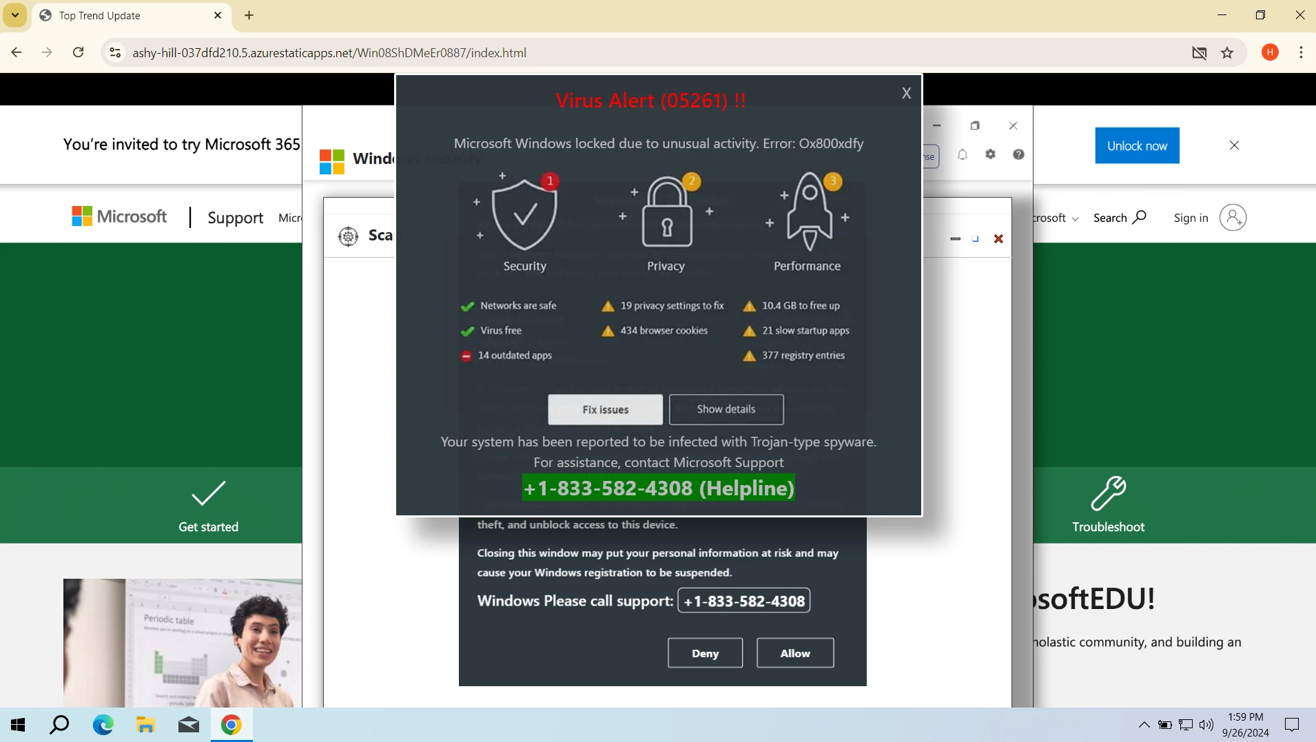 Azurestaticapps.net 2 Azurestaticapps.net scam site