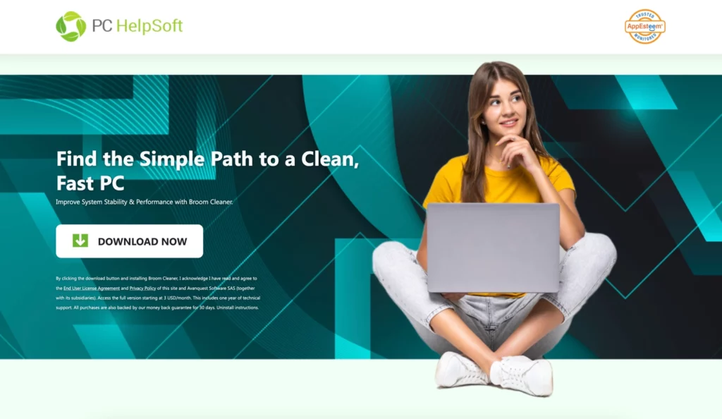 Broom Cleaner Web Page