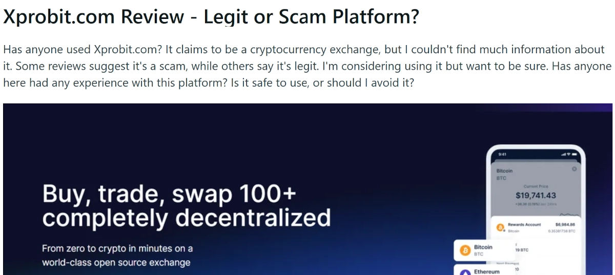 0.31 BTC Xprobit.com on Reddit